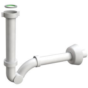 Sifone a Esse S Senza Piletta Polipropilene Bianco da 1"1/4