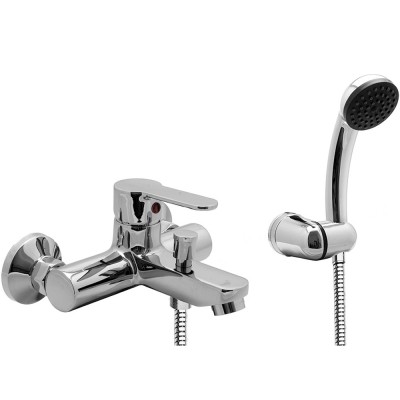 Miscelatore Monocomando Vasca Con Doccia Virtus Ottone Cromato