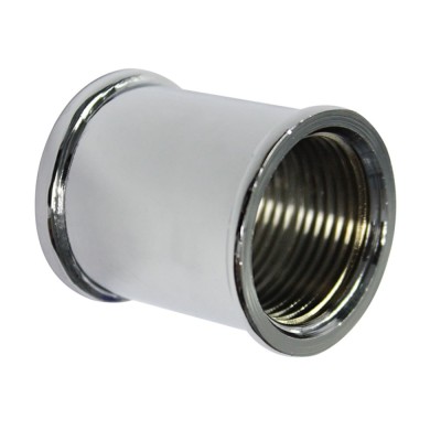 Manicotto in ottone cromato Femmina Femmina da 3/8"