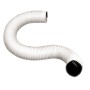 Tubo estensibile in alluminio bianco diametro mm 80 lunghezza metri 3