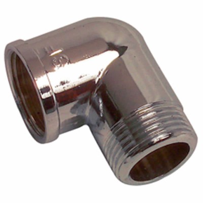 Multipack 10 Pezzi Gomiti Ottone Cromato Maschio Femmina 1/2