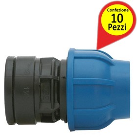Multipack Pezzi 10 Raccordi A Compressione PN10 Femmina 3/4
