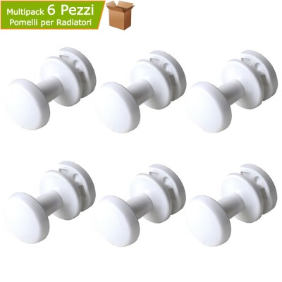 Pomelli Appendini Bianchi Multipack Pezzi 6 Ideali per Radiatori