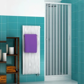 Porta Doccia a Soffietto Per Nicchia Box Doccia cm 80 a 100 Riducibile