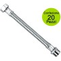 Multipack 20 Pezzi Flessibili In Acciaio Inox Maschio Femmina 1/2 - 1/2 cm 50
