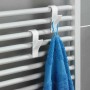 Gancio Appendiabito Bianco per Radiatore Confezione 4 Pezzi