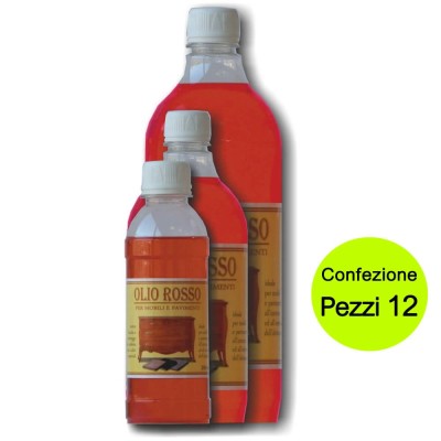 Multipack 12 Pz Olio Rosso Puro Litri 1 Per Mobili E Pavimenti Brava Qualità