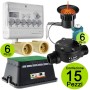 Multipack 15 Pz Claber Programmatore + Sensore Pioggia + Elettrovalvola + Pozzetto + Connettore