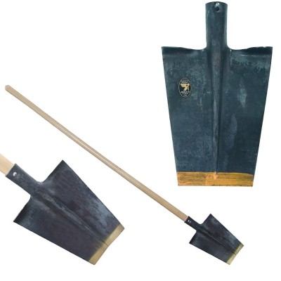 VANGA VARESE QUADRA IN ACCIAIO CON MANICO IN LEGNO