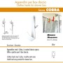 Pika' 1 Appendino per Box Doccia COBRA Satinato Bianco 15,5 Centimetri Accessorio Bagno