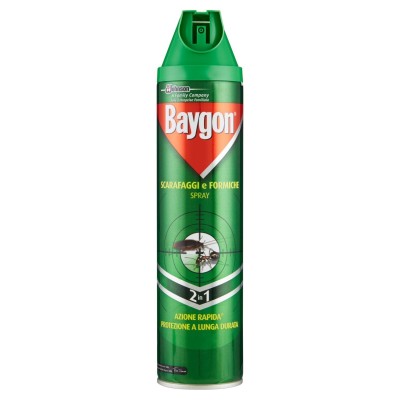 Baygon Insetticida Scarafaggi e Formiche Plus Spray ml 400