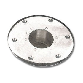 Supporto Per Base Tavolo In Alluminio Anodizzato Da Incasso Per Tubo Diametro mm 60