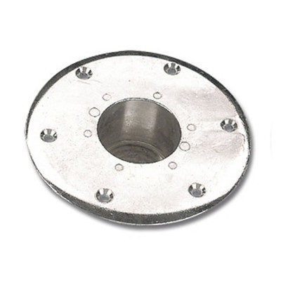 Supporto Per Base Tavolo In Alluminio Anodizzato Da Incasso Per Tubo Diametro mm 60