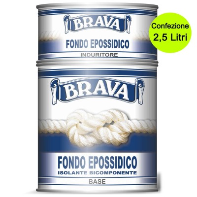 Stucco Epossidico Bicomponente Brava Litri 2,5 Isolante per Carena