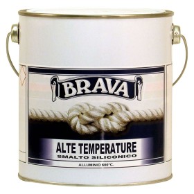 Smalto Alta Temperatura 600 gradi C Colore Alluminio Litri 2,5