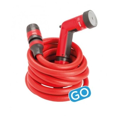 Fitt Go Yoyo Tubo per Innaffiare da 15 Metri Colore Rosso