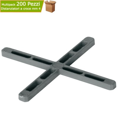 Distanziatore a croce per piastrelle mm 4 pezzi 200 Pavimentazione Edilizia