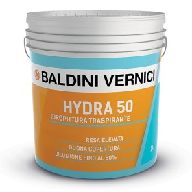 Idropittura Traspirante Hydra 50 Baldini Bianco 900 Litri 14 Per Interni