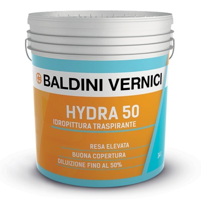 Idropittura Traspirante Hydra 50 Baldini Bianco 900 Litri 14 Per Interni