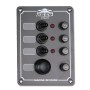 Pannello Elettrico Con interruttori Stagni e Spie Luminose + Pulsante tromba Fusibili mm 140x100