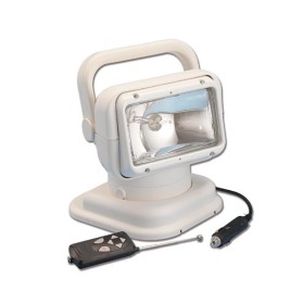 Proiettore Bianco Radiocomando a Distanza Attacco a Vite e Gomma Antiscivolo