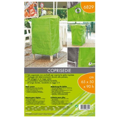 Telo per Sedie da Giardino Cover per Sedie Sagomato con Occhielli Protettivo cm 65 x 50 x h 90