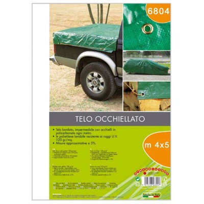 Telone Occhiellato Copritutto Verde 120 gr metri 4x5