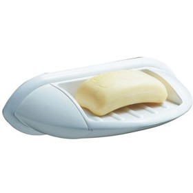 Bama Portasapone Bianco Linea Perla 22x6.7x11.5 Cm