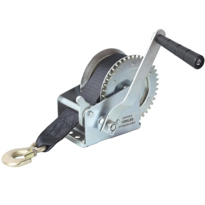 Argano manuale verricello Ribitech con cinghia trazione 540 Kg