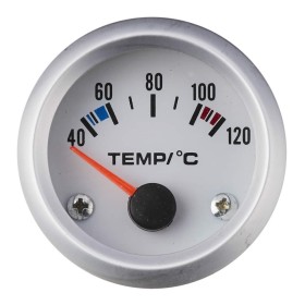 Indicatore Temperatura Acqua Con Sensore 40-120 Gradi DC 12 Volt Bianco