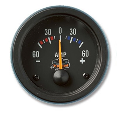 AMPEROMETRO A 12 VOLT COLORE NERO AD INCASSO PER BARCA