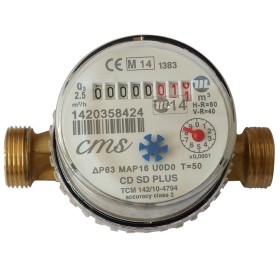 Cms CONTATORE PER ACQUA FREDDA SUPER DRY ASCIUTTO CMS - 3/4