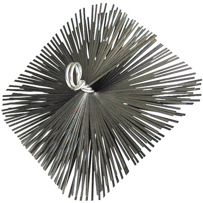 Scovolo Quadrato In Acciaio cm 25x25 Pulizia della Canna Fumaria Spazzacamino