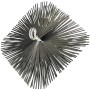 Scovolo Quadrato In Acciaio cm 25x25 Pulizia della Canna Fumaria Spazzacamino