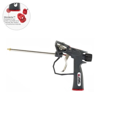 Pistola per schiume poliuretaniche in fibra ANI Qualitum super leggera