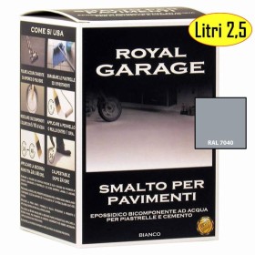 Smalto Brava Royal Garage Grigio RAL 7040 Per Pavimenti Piastrelle ml 2500