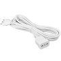 Prolunga Elettrica Metri 5 Spina 16 A Presa Bivalente 10/16A Bianca