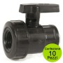 Multipack 10 Pezzi Valvole PE Monoghiera Femmina Femmina 1 Pollice Per impianti Irrigazione DN 25