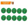 Multipack da 10 Appendini Tondino Verdi Appendiabiti Da Parete Completi di Fischer Colorate