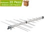 Antenne TV Logaritmica Periodica LP345HV Fracarro Antenna per Televisione LCD Pezzi 20