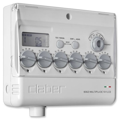 Programmatore 9 V Rainjet Multipla  6  linee  per impianti irrigazione interrata
