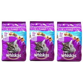 Multipack da 3 Confezioni di Whiskas 1+ Croccantini con Tonno per Gatti Conf da 350 Gr Cad