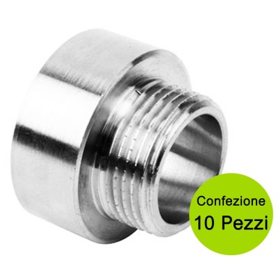 Multipack 10 Pz Prolunghe Ridotte In Ottone Cromato da Femmina 1
