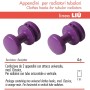 Pika' 2 Appendini per Radiatori LIU' CLASSIC Colore Fucsia