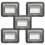 Coperchio 3 Posti Bticino Idrobox IP55 5 Pezzi Living International 24603L
