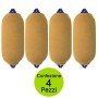 Multipack 4 Pezzi Copriparabordi Beige F1 o G4 Materiale Acrilico Elasticizzato