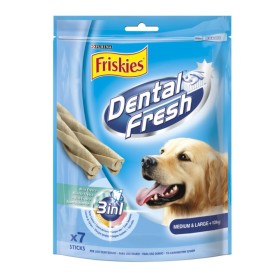 Multipack da 10 Dental Fresh Friskies Purina per Cani di Taglia Medio Grande Confezione da 7 Sticks Ciascuna