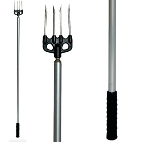 ASTA IN ALLUMINIO FIOCINATA CM 120 4 PUNTE