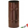 TUBO SMALTATO MARRONE PER STUFA A LEGNA LUNGHEZZA CM 50X12