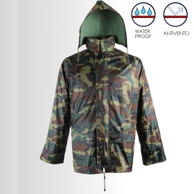 GIACCA IMPERMEABILE MIMETICO NYLON MISURA XXXL